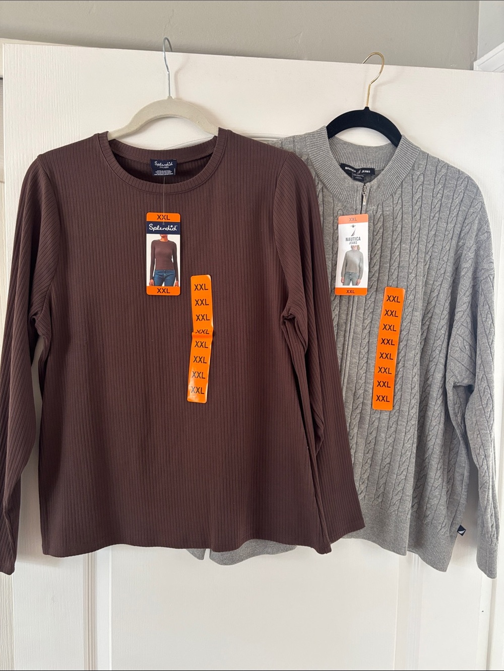 NWT Fall Bundle: Splendid Women’s Long-Sleeve Tee & Nautica Zip Sweater SZ XXL